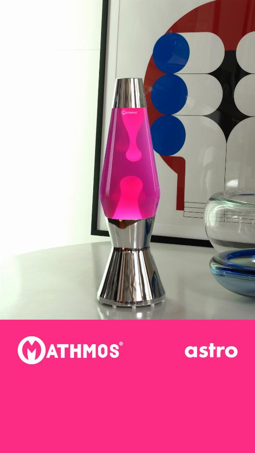 𝗡𝗘𝗪 Pink/Pink joins the Astro range today. Hand-filled in our lava lamp factory with the unique Mathmos lava formula, th... 